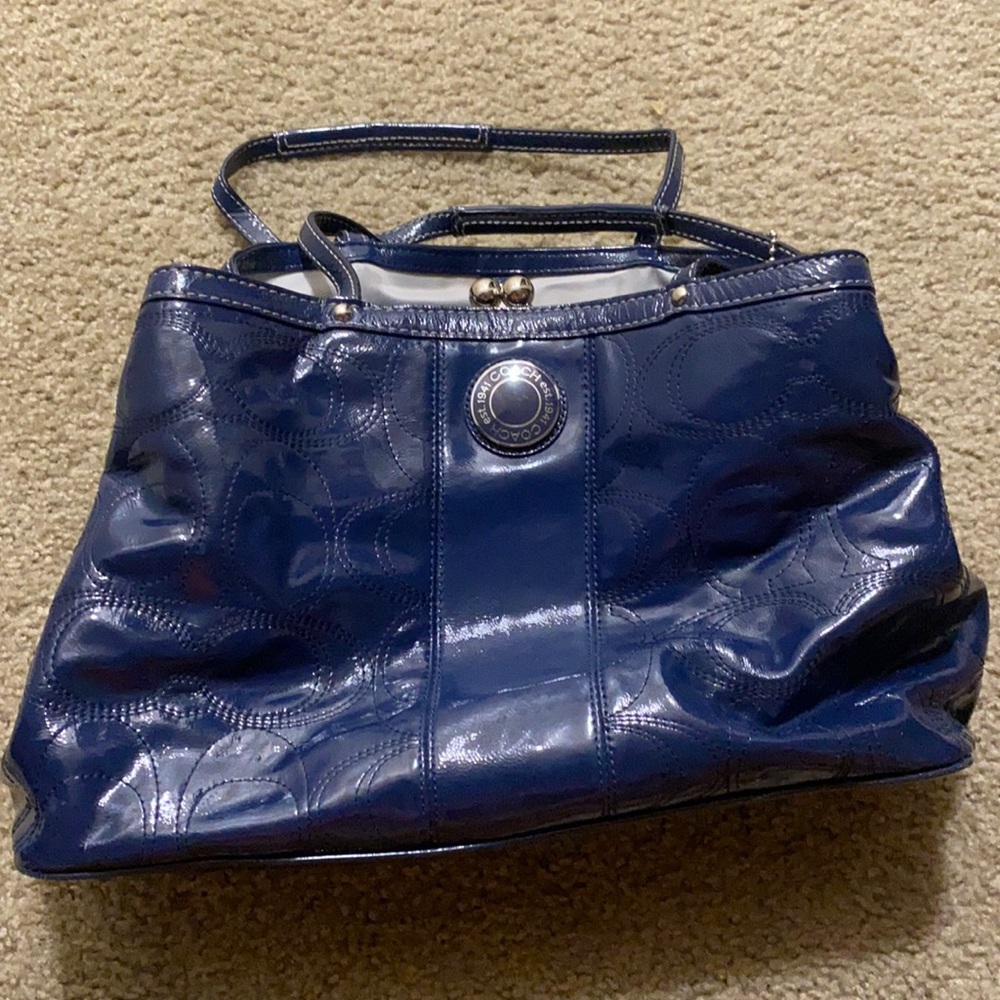Coach navy vintage bag